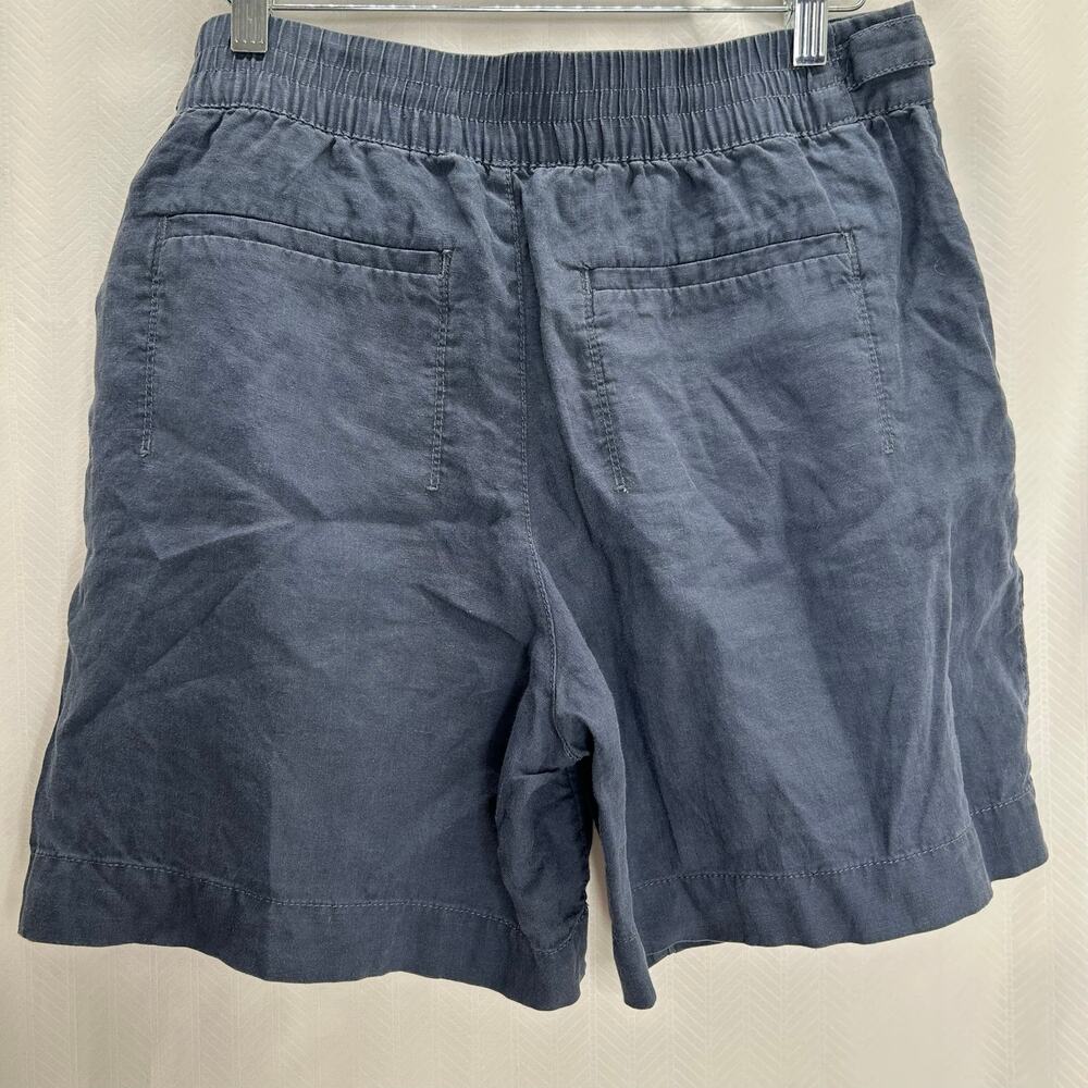 Athleta blue linen shorts 10 - Picture 4 of 7